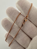 18” 14k Rose Gold Franco 1.5mm 4.5g