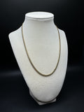 18" 14k Yellow Gold Cuban 3.5mm 16.65g