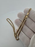18" 14k Yellow Gold Cuban 3.5mm 16.65g