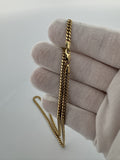 18" 14k Yellow Gold Cuban 3.5mm 16.65g