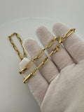 18" 14k Yellow Gold Paperclip 5.5mm 8.31g
