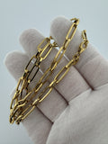 18" 14k Yellow Gold Paperclip 5.5mm 8.31g