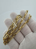 18" 14k Yellow Gold Paperclip 5.5mm 8.31g
