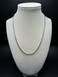18" 14k White Gold Rounded Box 2.5mm 5.82g