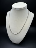 18" 14k White Gold Rounded Box 2.5mm 5.82g