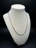 18" 14k White Gold Rounded Box 2.5mm 5.82g