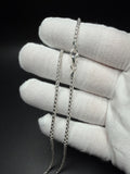 3mm .925 Sterling Silver Rounded Box Chain