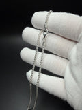 3mm .925 Sterling Silver Rounded Box Chain