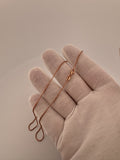 16” 14k Rose Gold Franco 1.3mm 2.8g