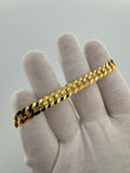 8” 14k Yellow Gold Curb Link Bracelet 8mm 11.5g