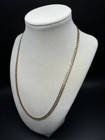 20” 14k Yellow Gold Diamond Cut Curb 5mm 12.0g