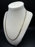 20” 14k Yellow Gold Diamond Cut Curb 5mm 12.0g