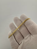 7.5” 10k Yellow Gold Cuban 4mm 9.24g