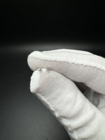Silver 1/10ctw VS/VVS Lab Diamond Studs with Screw Backs .5g $50