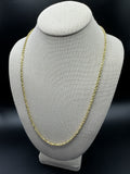 24” 10k Yellow Gold Rope 3mm 8.8g