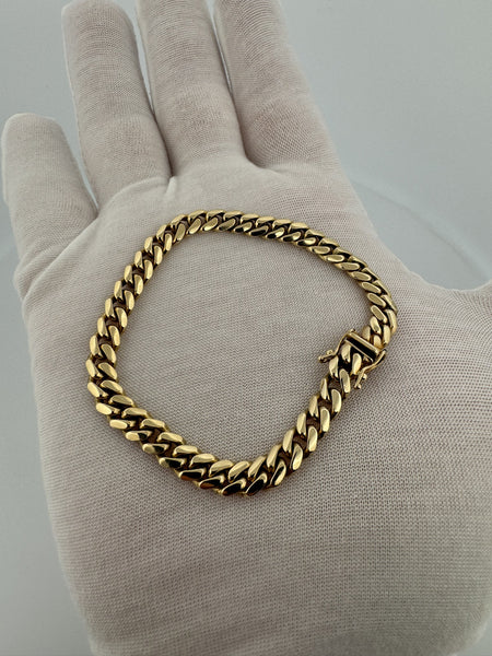 7.5” 14k Yellow Gold Cuban 6mm 20.26g