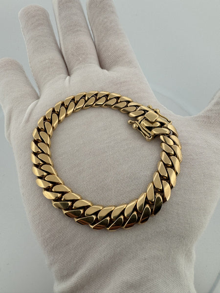 8” 14k Yellow Gold Cuban Link 10mm 64.6g