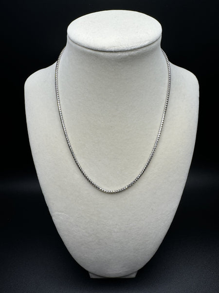 16” 14k White Gold Franco 2mm 9.64g