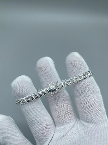 6mm Silver Cuban chains/ bracelets
