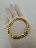 7.5” 14k Yellow Gold Cuban 8mm 42.4g