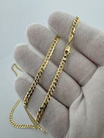 24” 14k Yellow Gold Curb 3.2mm 9.0g