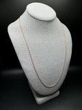 24” 10k Rose Gold Rope 1.5mm 4.4g