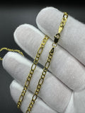 22” 14k Yellow Gold Figaro 3.2mm 4.3g