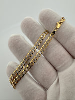 20” 14k Yellow Gold Diamond Cut Curb 5mm 12.0g