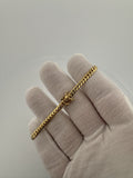 7.5” 10k Yellow Gold Cuban 4mm 9.3g