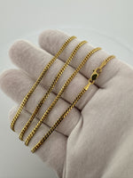 22” 14k Yellow Gold Cuban 2.5mm 12.0g