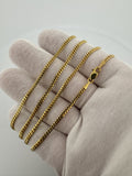 22” 14k Yellow Gold Cuban 2.5mm 12.0g