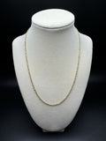 18” 14k Yellow Gold Rope 2mm 5.2g
