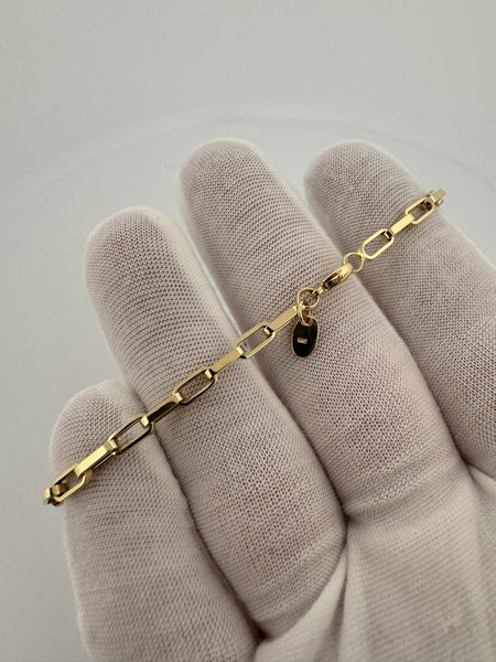 7.25” 14k Yellow Gold Paperclip 3mm 3.22g