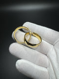 25mm 10k Yellow Gold Hoops 7mm Wide 4.1g