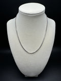 16” 14k White Gold Franco 2mm 9.64g