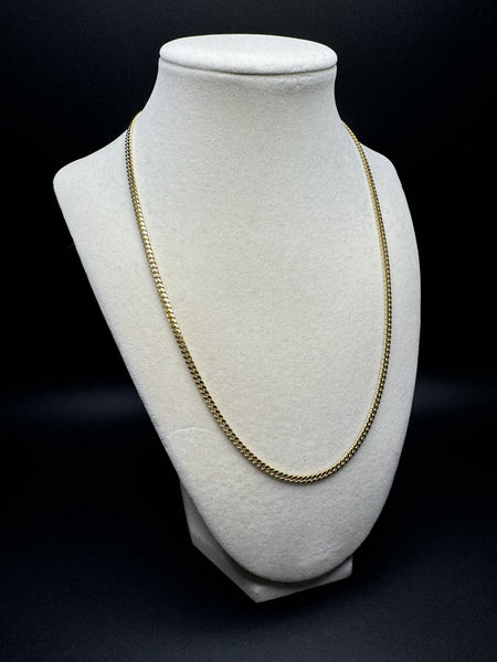 20” 14k Yellow Gold Cuban 3mm 15.3g