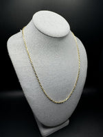 22” 14k Yellow Gold Heavy Link 2.5mm 13.9g