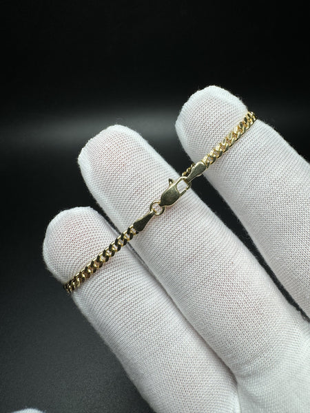 6.5” 10k Yellow Gold Cuban 3mm 4.4g