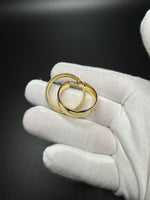 25mm 10k Yellow Gold Hoops 7mm Wide 4.1g