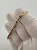 7.5” 14k Yellow Gold Herme$ Link 3.5mm 5.0g