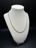 18” 10k White Gold Rope 3mm 4.6g