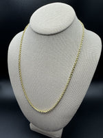22” 14k Yellow Gold Rope 2.8mm 17.0g
