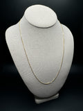 22" 14k Yellow Gold Box Chain 1mm 3.44g