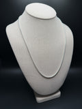 3mm .925 Sterling Silver Rounded Box Chain
