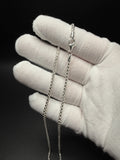 3mm .925 Sterling Silver Rounded Box Chain
