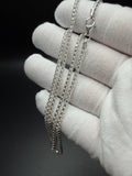 3mm .925 Sterling Silver Rounded Box Chain