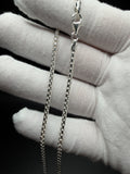 3mm .925 Sterling Silver Rounded Box Chain
