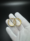 25mm 10k Yellow Gold Hoops 7mm Wide 4.1g