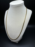 22” 14k Yellow Gold Cuban 4mm 27.4g