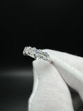 Size 7 Silver 2.25ctw 7 Stone Oval Lab Diamond Ring 2.6g
